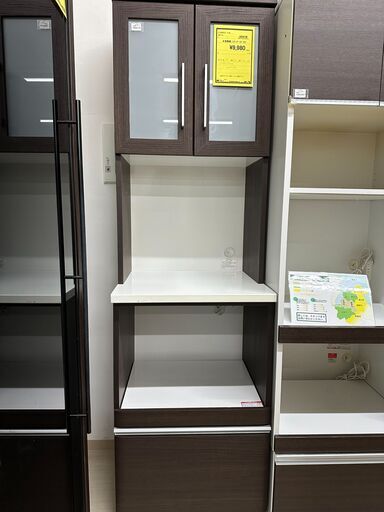 ジモティ来店特価!!　　食器棚　ニトリ　ダークブラウン　　J-0598