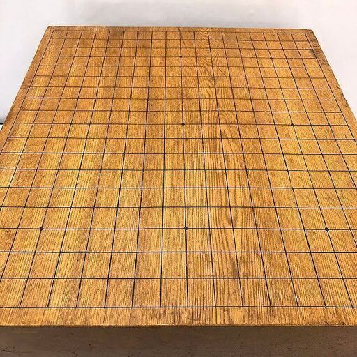 sk0058　木製 足付き碁盤 4寸 碁石付き 19路盤 囲碁 高さ22cm 天然木 脚付 ボードゲーム レトロ 年代物 碁盤 中古 sk0058 木製 足付き碁盤 4寸 碁石付き 19路盤 囲碁 高さ22cm 天然