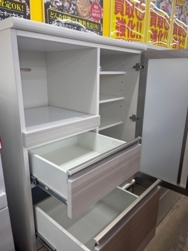 ニトリ、レンジボード、キッチンカウンター ニトリ キッチンカウンター（ダストワゴン付き セラミック天板リガーレ