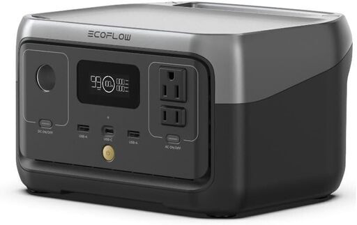 EcoFlow ポータブル電源 RIVER2 256Wh AC出力300W(最大600W)