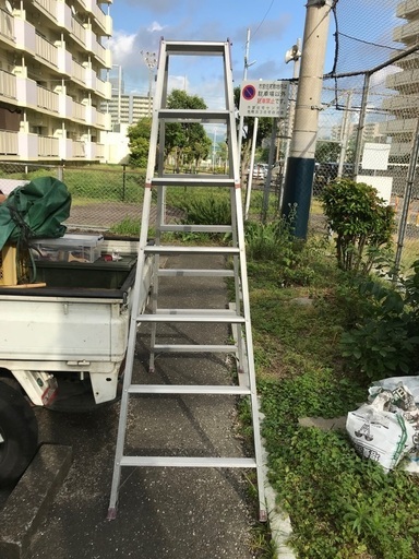 アルインコ　はしご兼脚立　手渡し限定です。　はしご422センチ　脚立約200センチ