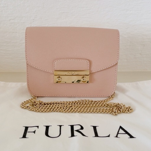 FURLA フルラ メトロポリス ショルダーバッグ ピンクベージュ ミニバッグ