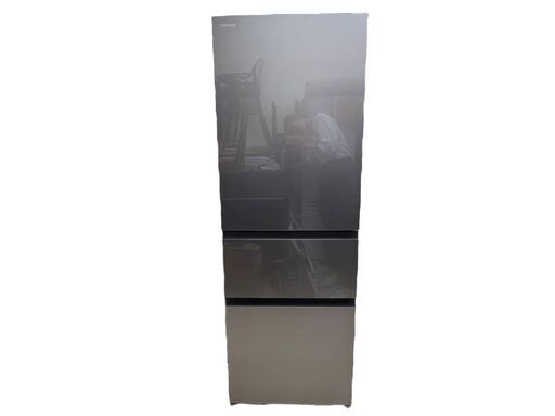 JY 美品 TOSHIBA 356L 右開き ノンフロン冷凍冷蔵庫 3ドア GR-T36SV(ZH) 2022年製 除菌機能