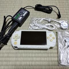 PSP本体 白 電源ケーブル 16MBメモリ付き