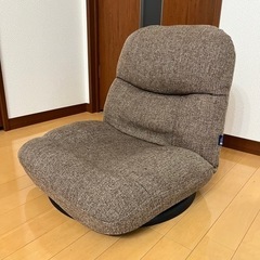 【6月16日まで】回転式座椅子(ブラウン)