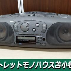 現状品 サンヨー CD ダブル カセット デッキ ラジカセ PH...