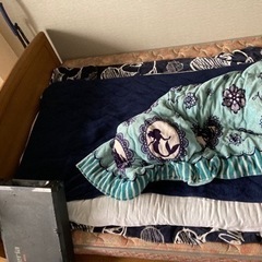 ベッド毛布マットレスセット　ダブルサイズ