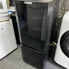 北九州市内配送無料　保証付き　三菱 冷蔵庫 ボトム冷凍室 右開き 146L サファイアブラック MR-P15A B