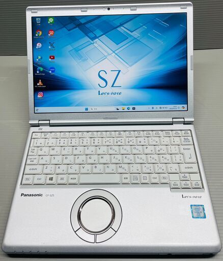 保証1ヶ月、インボイス対応、代引き発送可！訳あり品、フルHD液晶、Windows11、Core i5、SSD128GB(新品)、メモリ8GB、Panasonic製ノートパソコン、カメラ、Bluetooth、ACアダプター付属、パナソニック、レッツノート、ノートPC、office