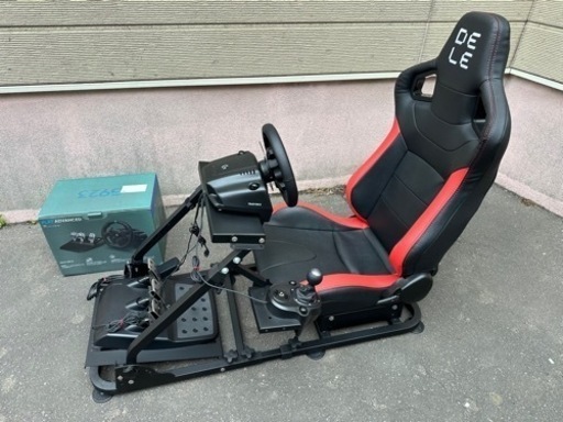 DELE Racing Chair DRS-2 レーシング チェア＋スタンド＋ロジクール G923 レーシングハンドル\u0026 ペダル＋シフターセット
