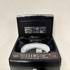  17954  Hisense ガラストップ　一人暮らし洗濯機 2018年製 5.5kg ◆大阪市内・東大阪市他 6,000円以上ご購入で無料配達いたします！◆ ※京都・高槻・枚方方面◆神戸・西宮・尼崎方面◆生駒方面、大阪南部方面　それぞれ条件付き無料配送あり！            
