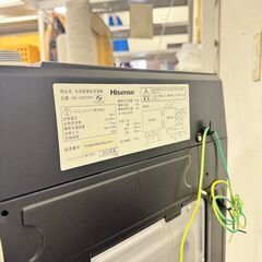  17954  Hisense ガラストップ　一人暮らし洗濯機 2018年製 5.5kg ◆大阪市内・東大阪市他 6,000円以上ご購入で無料配達いたします！◆ ※京都・高槻・枚方方面◆神戸・西宮・尼崎方面◆生駒方面、大阪南部方面　それぞれ条件付き無料配送あり！            