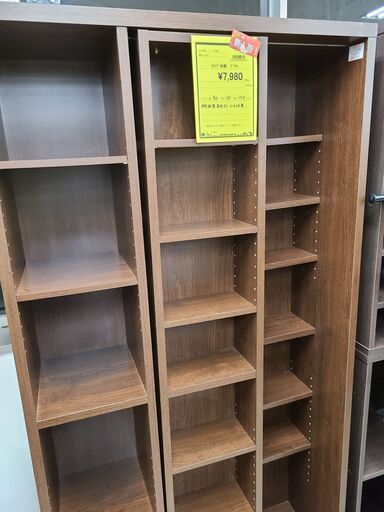 J4842　創愛ファニチュア　スライド書棚　SR-302　ブラウン　クリーニング済　【リユースのサカイ柏店】参考価格33,800円