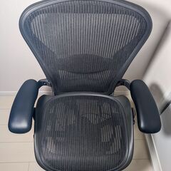 ハーマンミラー HermanMilller アーロンチェア Bサイズ フル装備 ランバーサポート ブラック AE123AWB
