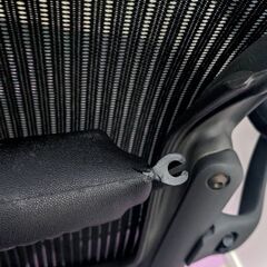 ハーマンミラー HermanMilller アーロンチェア Bサイズ フル装備 ランバーサポート ブラック AE123AWB