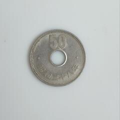 旧50円玉昭和38年　穴ずれ　エラーコイン　古銭　　