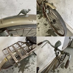 367★岐阜発　△MARUISHI HIGHWAY/丸石自転車/昭和レトロ/自転車/ビンテージ/ロッドブレーキ/サビ有り/防犯有り/現状品　R5.3/23★