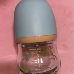 【ネット決済・配送可】母乳実感　哺乳瓶　（ガラス）　80ml