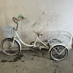 371★岐阜発　△BRIDGESTONE△WAGON/ブリジストン/大人用三輪自転車/変速無し/走行確認/防犯有り/スイング無し/現状品　R6.1/10★