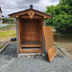 【ネット決済・配送可】祠(ほこら)、鳥居　小屋