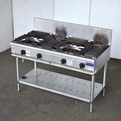 ≪yt1352ジ≫ マルゼン 業務用ガスコンロ RGT-1264C 都市ガス用 2019年製造 4口 ガステーブル 幅120cm 動作未確認/現状品 60406-06