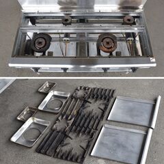 ≪yt1352ジ≫ マルゼン 業務用ガスコンロ RGT-1264C 都市ガス用 2019年製造 4口 ガステーブル 幅120cm 動作未確認/現状品 60406-06