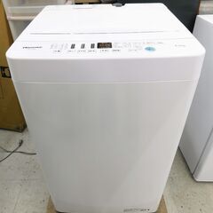【恵庭】ハイセンス　全自動洗濯機　HW-T45D　2021年製　...