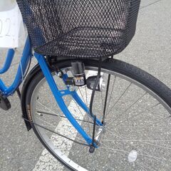 FROMAGE ２６インチシングル　軽快車ママチャリ青/黒【223】　