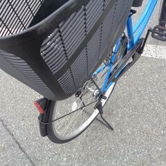 FROMAGE ２６インチシングル　軽快車ママチャリ青/黒【223】　