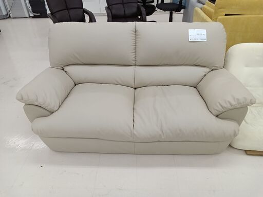 ★ジモティ割あり★  ソファー2人掛け ベージュ W170×D95×H83 クリーニング済み TC3061