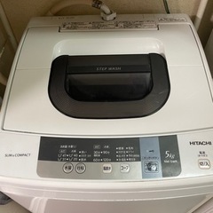 (6/15.16〜22.23受け取り)日立　全自動洗濯機 NW-5WR　5kg 2016年製　