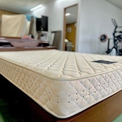 💥激安💥収納付きダブルベッド　マットレスセット　幅150cm