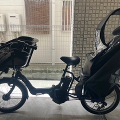 子供乗せ電動自転車 YAMAHA ヘルメット カバー付き 