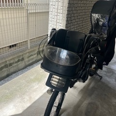 子供乗せ電動自転車 YAMAHA ヘルメット カバー付き 