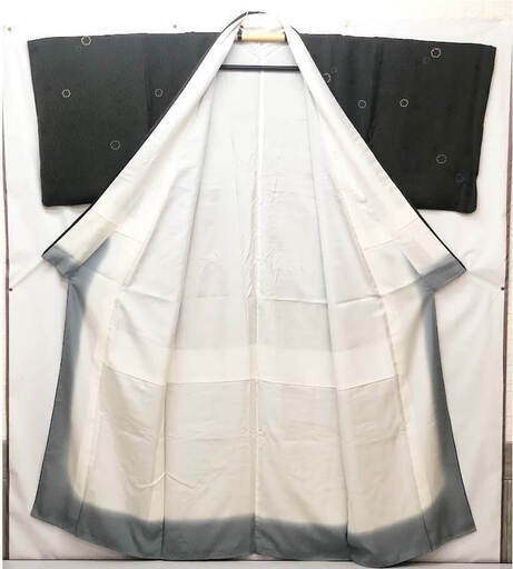 ss6409 坂東三津五郎 訪問着 深緑 婦人用 着物 上品 和装 和服 セミ