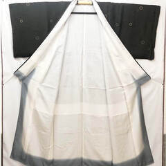 ss6409　坂東三津五郎 訪問着 深緑 婦人用 着物 上品 和装 和服 セミフォーマル 女性用 きもの 大人っぽい 落ち着いた 濃緑 グリーン系 訪問着 中古