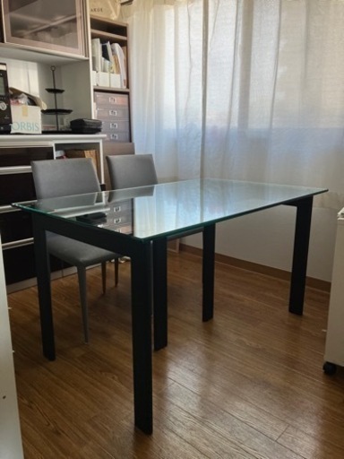 ☆値下げしました☆【高級ダイニングテーブル】生ガラス W1300