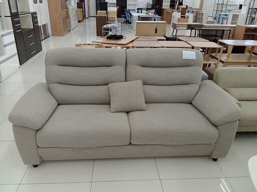 ★ジモティ割あり★  ソファ グレー H92×D110×W205 クリーニング済み HJ3266