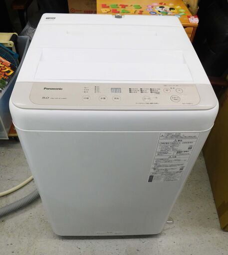 売約済！【恵庭】Panasonic　全自動洗濯機　NA-F50B13　2019年製　5キロ　中古品　PayPay支払いOK！