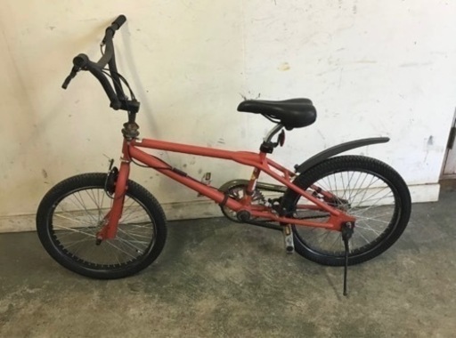 376★岐阜発　4.△ BMX / メーカー不明 △ 20インチ / 走行確認 / 防犯有り / サビ有り / サドル破れ有り / 現状品　R4.10/2★