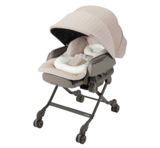 【美品】combi コンビ ホワイトレーベルネムリラ AUTO SWING BEDi Long スリープシェル EG +