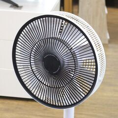 (Y)北大前! 札幌 引取 BALMUDA バルミューダ GreenFan LE 扇風機 EGF-1400-WK ホワイトxブラック 2019年製 グリーンファン リモコン欠品 1026474