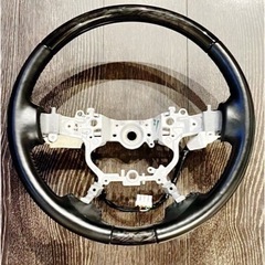30系アルファード後期純正ステアリング黒木目ウッドレザーコンビハンドルヒーター付 210クラウン、プラドにも流用可能❕ 