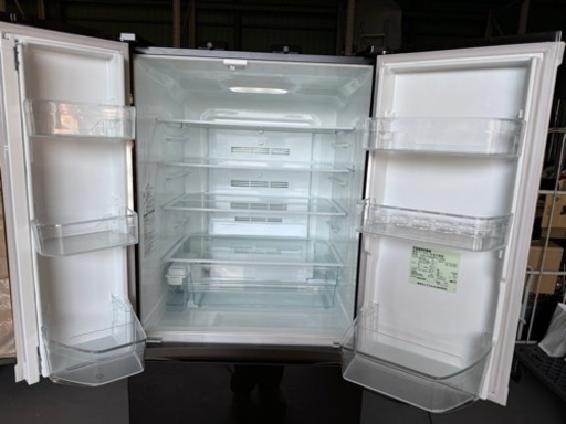 東芝 TOSHIBA ノンフロン冷凍冷蔵庫 555L GR-H560FV(ZM) 2015年製 - 冷蔵庫 