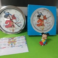レトロ ディズニー 時計 フィギュア ジャンク