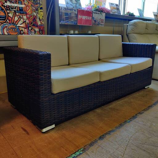 【愛品倶楽部柏店】桜屋工業 3Pクッションソファ ロードスLL