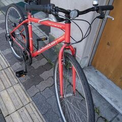 RUNTHROUGH[ランスルー]700c シティクロスバイク 外装6段/レッド