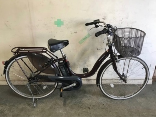 384□岐阜発　△YAMAHA PAS Natura/電動アシスト自転車/26インチ/3段変速/ブラウン/アシスト走行確認/鍵付き/現状品　R5.10/10□v