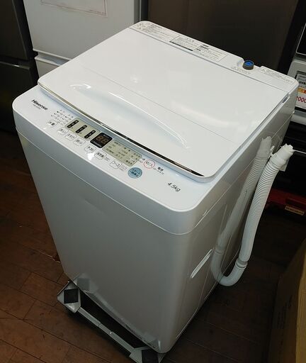 3か月間保証☆配達有り！17000円(税別）ハイセンス 4.5㎏ 全自動 洗濯機 2022年製