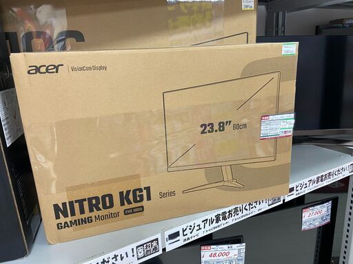 中古のゲーミングモニター・Acer・KG241Y・2022年製です。